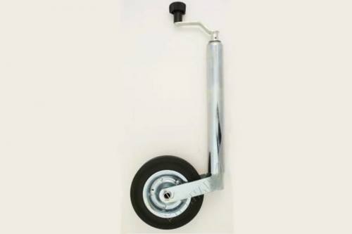 Stützrad Vollgummi, Stahlfelge 200x50, Rohr-Ø 48 mm