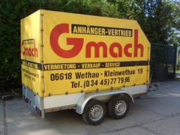 Anhänger 2700kg mit Hochplane