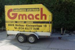 Kastenanhänger mit Hochplane 2000kg 3m