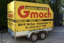 Kastenanhänger mit Hochplane 2000kg