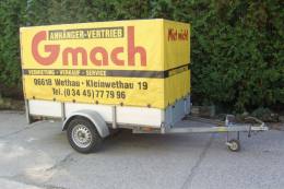 Kastenanhänger mit Hochplane 750kg