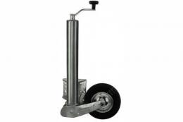 Stützrad Vollgummi, Stahlfelge 225x65, Rohr-Ø 65 mm